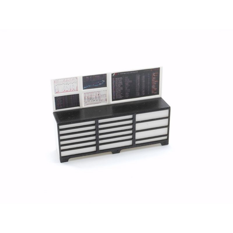 White Box Tools and Monitor Desk - TA018W